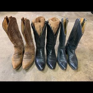 EUC Vintage Black Wrangler Boots